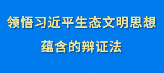 第一觀察︱領(lǐng)悟習(xí)近平生態(tài)文明思想蘊含的辯證法